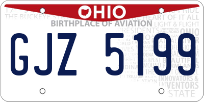 OH license plate GJZ5199