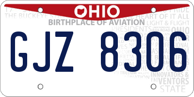 OH license plate GJZ8306