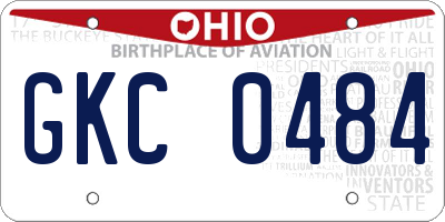 OH license plate GKC0484