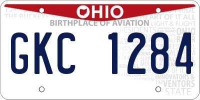 OH license plate GKC1284