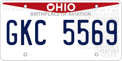 OH license plate GKC5569