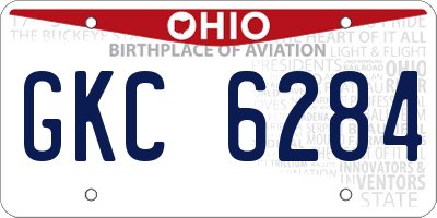 OH license plate GKC6284