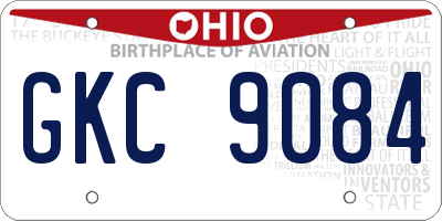 OH license plate GKC9084