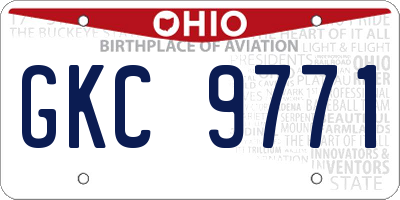 OH license plate GKC9771