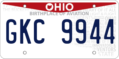 OH license plate GKC9944