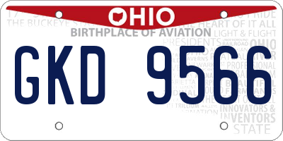 OH license plate GKD9566