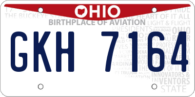OH license plate GKH7164