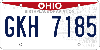 OH license plate GKH7185