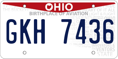 OH license plate GKH7436