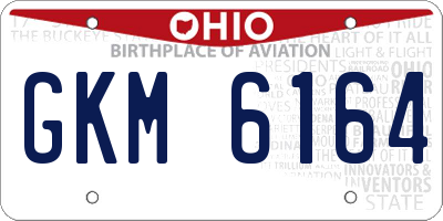 OH license plate GKM6164