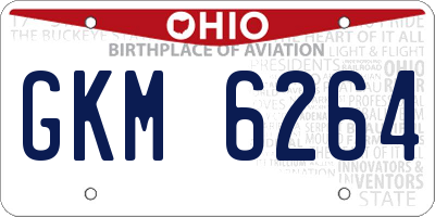 OH license plate GKM6264