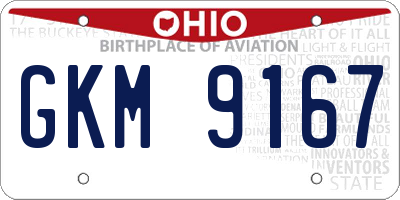 OH license plate GKM9167