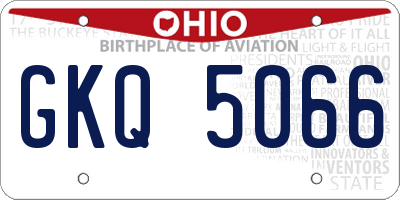 OH license plate GKQ5066