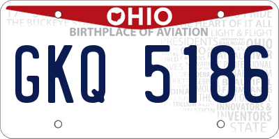 OH license plate GKQ5186