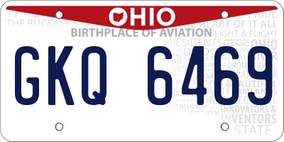 OH license plate GKQ6469