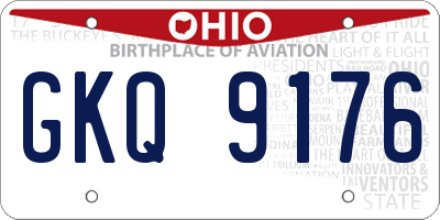 OH license plate GKQ9176