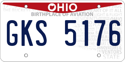 OH license plate GKS5176