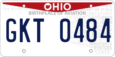 OH license plate GKT0484