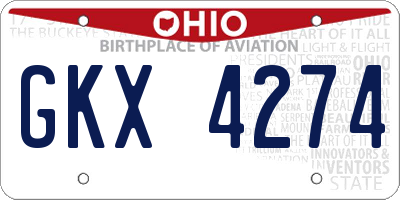 OH license plate GKX4274