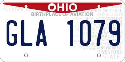 OH license plate GLA1079