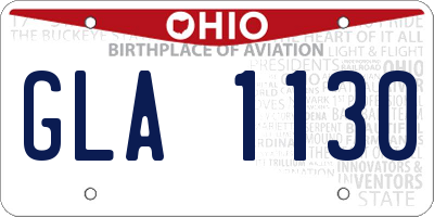 OH license plate GLA1130