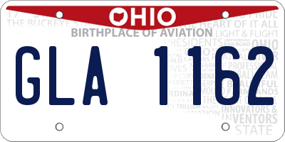 OH license plate GLA1162