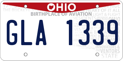 OH license plate GLA1339