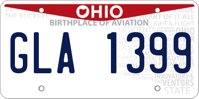 OH license plate GLA1399
