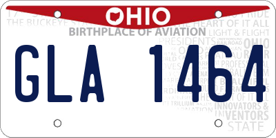 OH license plate GLA1464