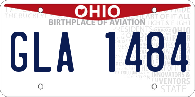 OH license plate GLA1484