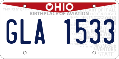 OH license plate GLA1533