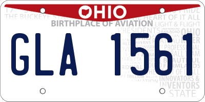 OH license plate GLA1561
