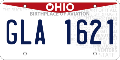 OH license plate GLA1621
