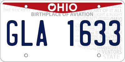 OH license plate GLA1633