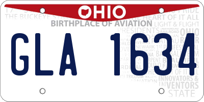 OH license plate GLA1634