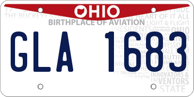 OH license plate GLA1683