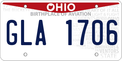 OH license plate GLA1706