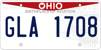OH license plate GLA1708