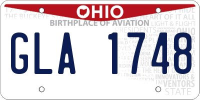 OH license plate GLA1748