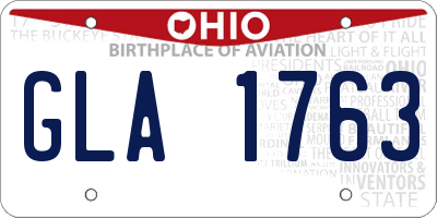 OH license plate GLA1763