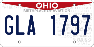 OH license plate GLA1797