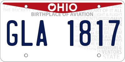 OH license plate GLA1817