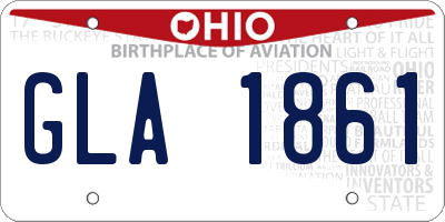OH license plate GLA1861