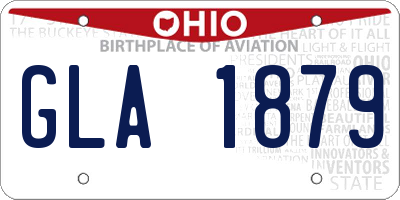 OH license plate GLA1879