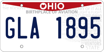 OH license plate GLA1895