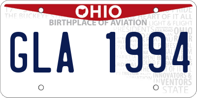 OH license plate GLA1994