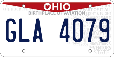 OH license plate GLA4079
