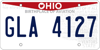 OH license plate GLA4127