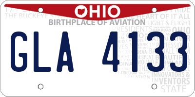 OH license plate GLA4133