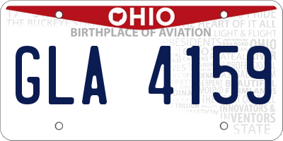 OH license plate GLA4159